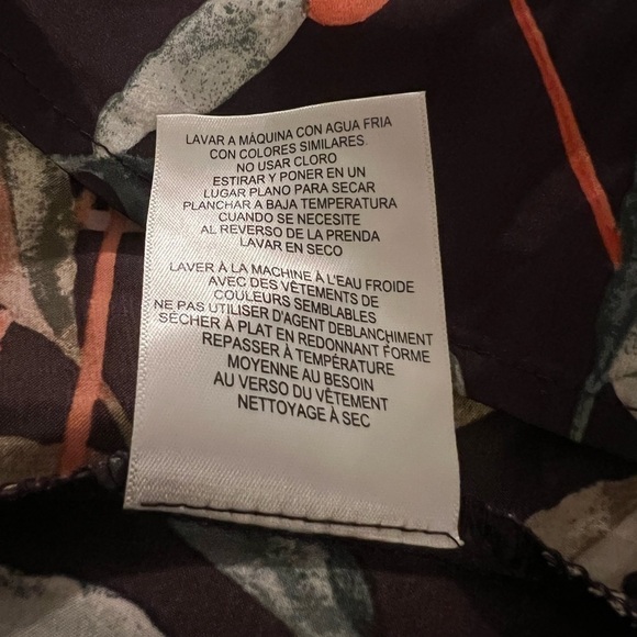 London Times Burgandy Floral Satin Faux Wrap Dress Bloused Sleeves Sz 4 NWT - Picture 10 of 12